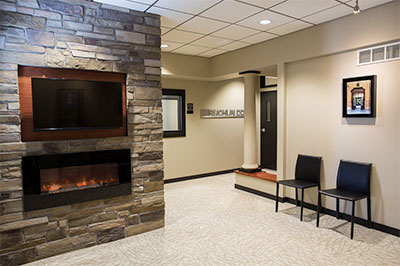 Office interior at Stephen L Ruchlin DDS, in Rochester, NY.
